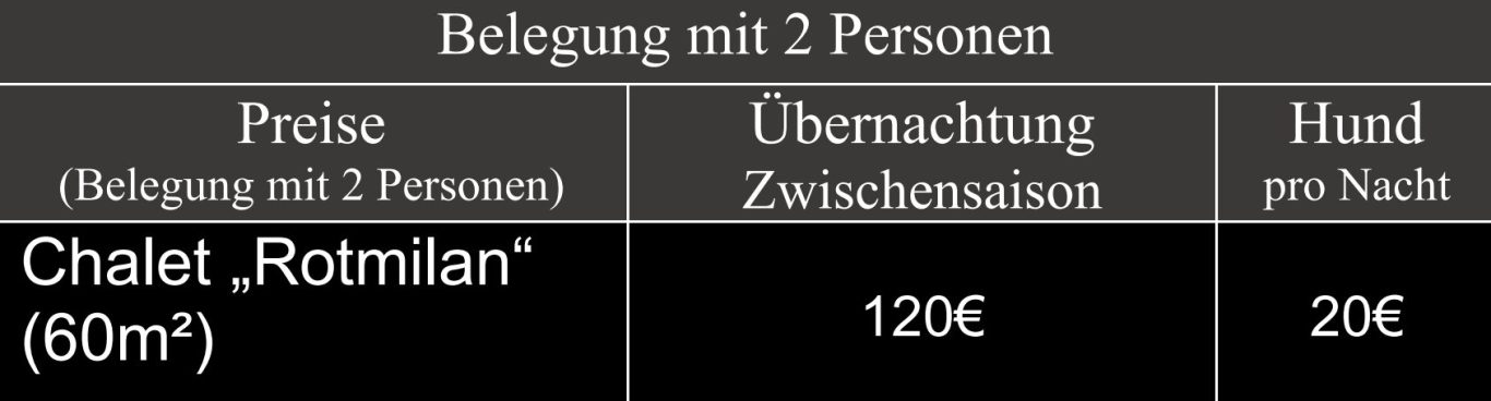 Preisliste 