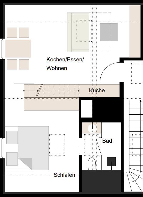 Grundriss Chalet "Turmfalke"