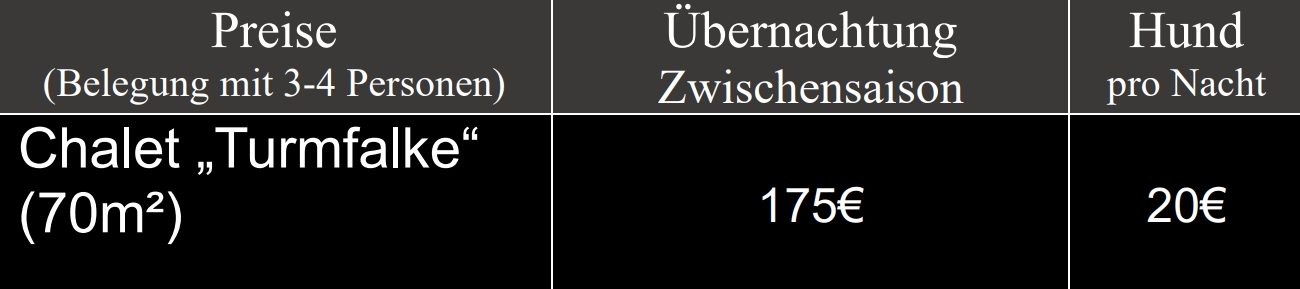 Preisliste
