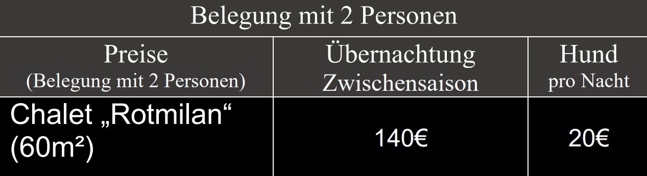 Preisliste 